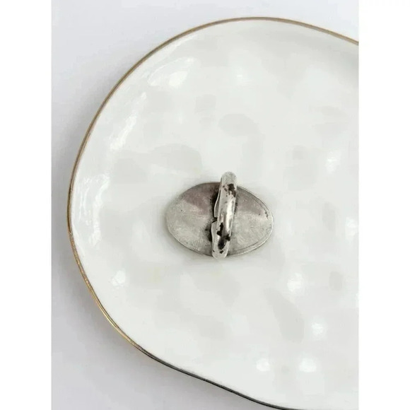 Navajo Stering Silver Expressive Vintage Ring - size 5.5 - Picture 5 of 5